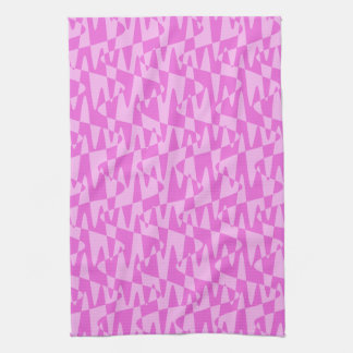 retrowave ripple - duo pink : tea towel