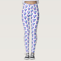 RETROWAVE SYNTHWAVE PALM TREES TRIANGLE LEGGINGS