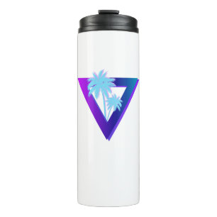RETROWAVE SYNTHWAVE PALM TREES TRIANGLE TUMBLER