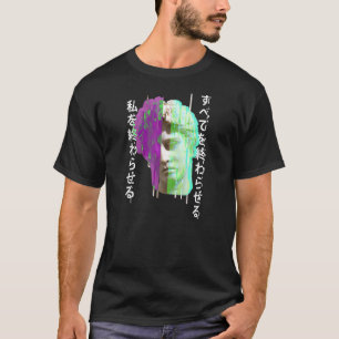 Retrowave synthwave vaporwave Glitch greek statue T-Shirt