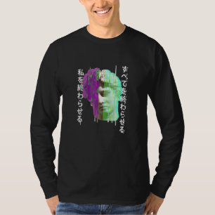 Retrowave synthwave vaporwave Glitch greek statue T-Shirt