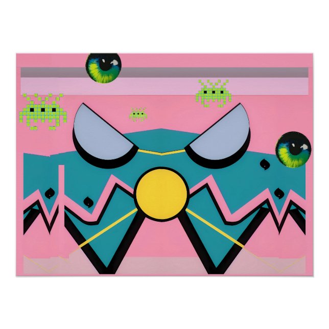 Retrowaves of Fame - Ken Gauge Art Poster (Front)