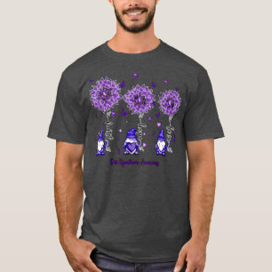 Rett Syndrome Awareness gnome faith hope sunflower T-Shirt