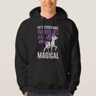 Rett Syndrome Awareness RTT Warrior Purple Ribbon  Hoodie