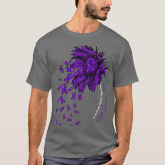 Rett Syndrome Awareness sunflower nobody fights al T-Shirt