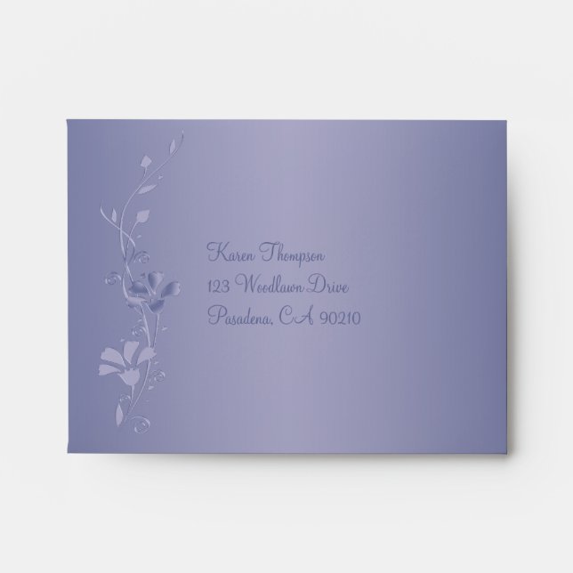 Return Address A2 Envelope for Reply Card (Front)