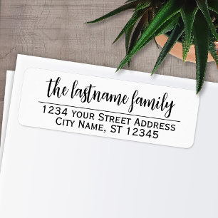 Return Address and Name - Romeo Juliet Script
