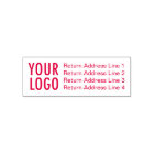 Return Address Business Logo Self-Inking Stamp