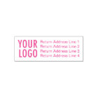 Return Address Business Logo Self-Inking Stamp