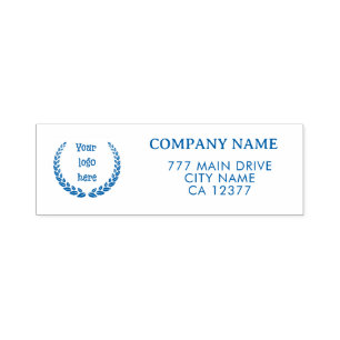 Return Address Business Stamp Brand Logo Stamps