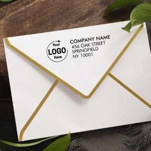 Return Address Business Stamp Brand Logo Stamps
