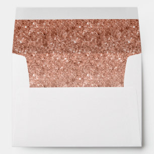 Return Address, Celebrate Rose Glitter Rectangle Envelope