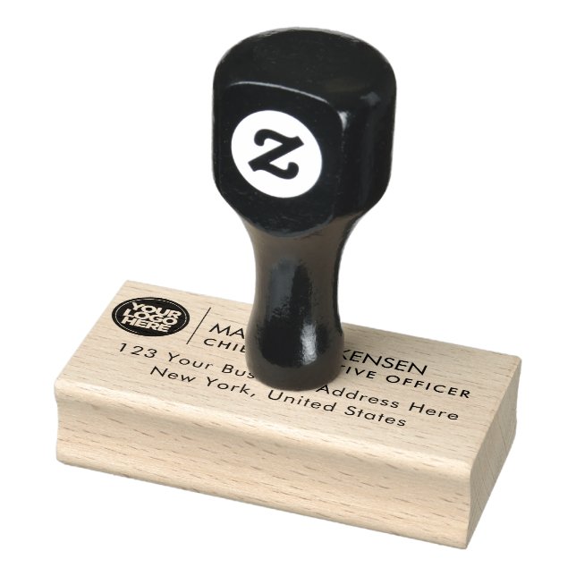 Return Address Custom Business Logo Professional Rubber Stamp (Stamp)