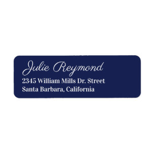 return address dark-blue
