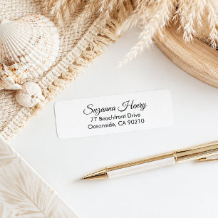 Return address _elegant handwriting return address
