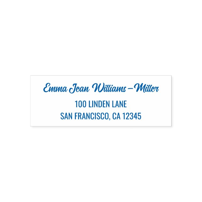  Return Address Elegant Modern Calligraphy Script Self-inking Stamp (Design)