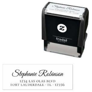 Return Address Elegant Personal Professional   Self-inking Stamp