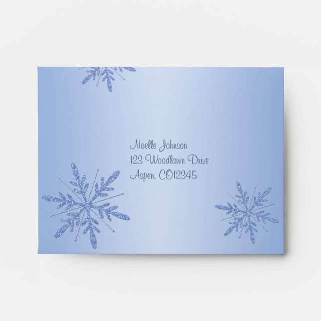 Return Address Envelope A2 for Reply Card (Front)