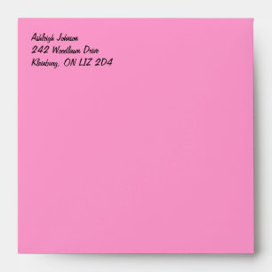 Return Address Envelope for 5x7" Invitation