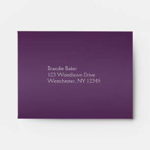 Return Address Envelope for Reply Cards