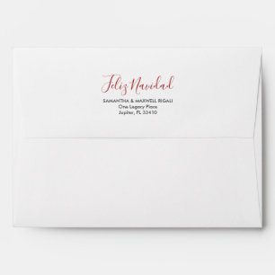 Return Address Envelopes Berry Red
