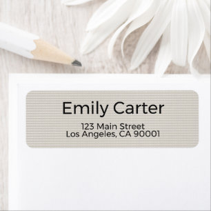 Return Address Label
