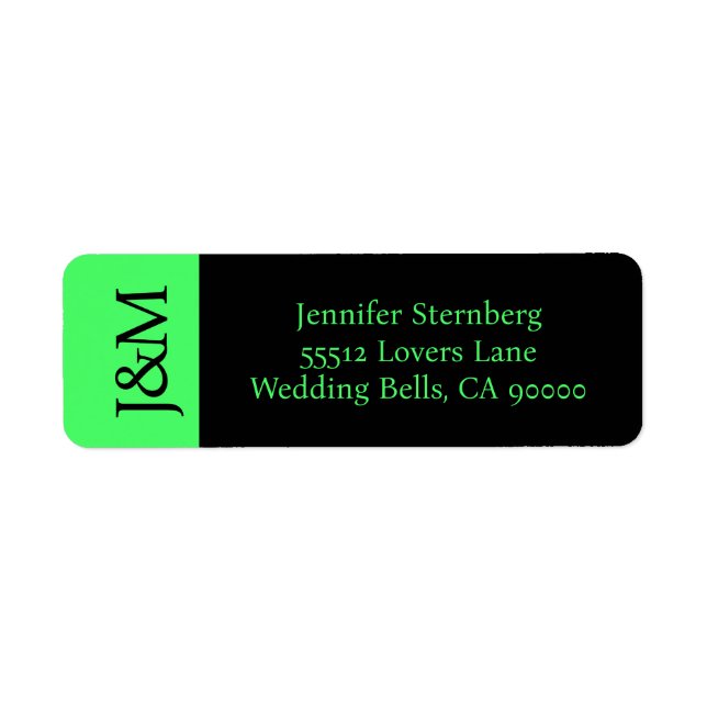 Return Address Label (Front)