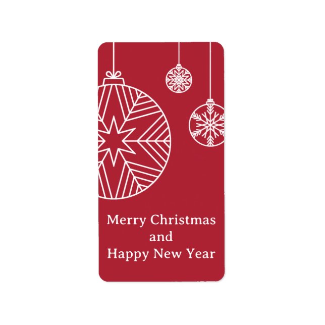 Return Address Label (Front)