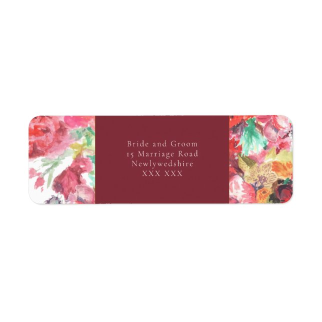 Return Address Label (Front)