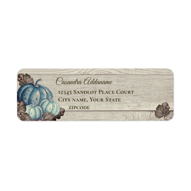 Return Address Label (Front)