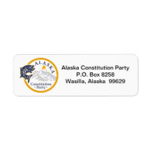 Return Address Label, Alaska Constitution Party