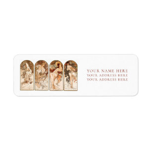 RETURN ADDRESS LABEL : ALPHONS MARIA MUCHA
