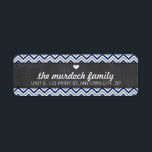 RETURN ADDRESS LABEL bold chevron glitter stripe<br><div class="desc">Setup as a template it is simple for you to add your own details, or hit the customise button and you can add or change text, fonts, sizes etc> TIP :: 1. To resize / reposition the image/photo hit the "Customise It" button. 2. You can also change the fonts and...</div>