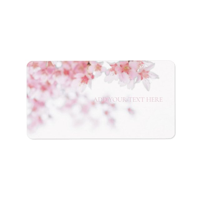 RETURN ADDRESS LABEL : CHERRY BLOSSOM (Front)