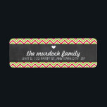 RETURN ADDRESS LABEL chevron glitter stripe red<br><div class="desc">Setup as a template it is simple for you to add your own details, or hit the customise button and you can add or change text, fonts, sizes etc> TIP :: 1. To resize / reposition the image/photo hit the "Customise It" button. 2. You can also change the fonts and...</div>