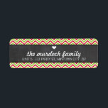 RETURN ADDRESS LABEL chevron glitter stripe red<br><div class="desc">Setup as a template it is simple for you to add your own details, or hit the customise button and you can add or change text, fonts, sizes etc> TIP :: 1. To resize / reposition the image/photo hit the "Customise It" button. 2. You can also change the fonts and...</div>
