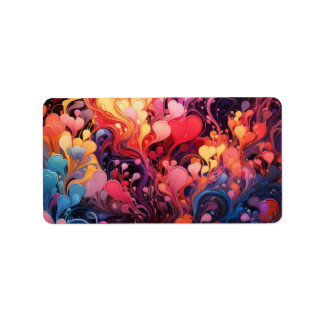 Return Address Label Colourful