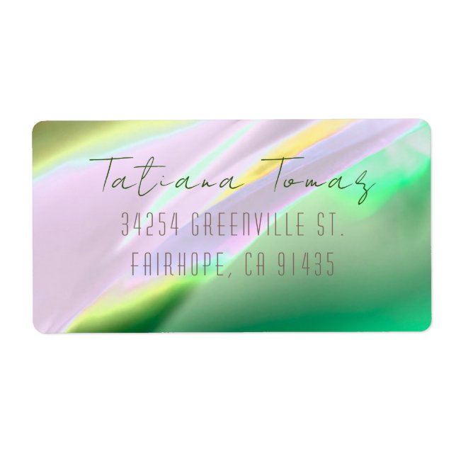 Return Address Label Customisable (Front)
