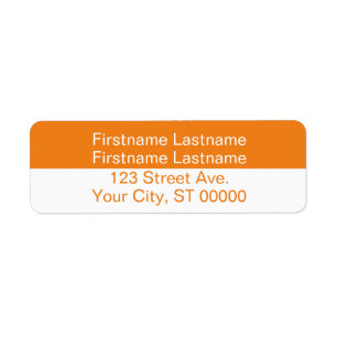 Return Address Label For a Couple With Two Names