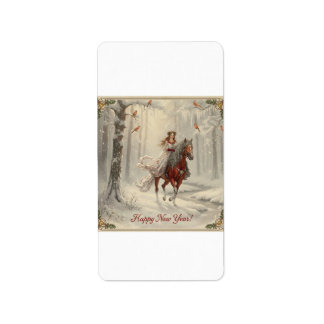 Return Address Label "Happy New Year!"