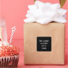 return address label - personalise info