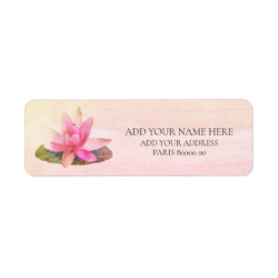 RETURN ADDRESS LABEL : PINK LOTUS