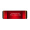 Return Address Label Red