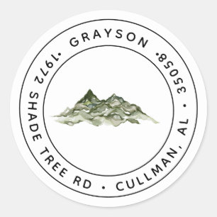  Return Address Label/Seal Classic Round Sticker