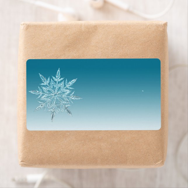 Return Address Label Snowflake . (Insitu)