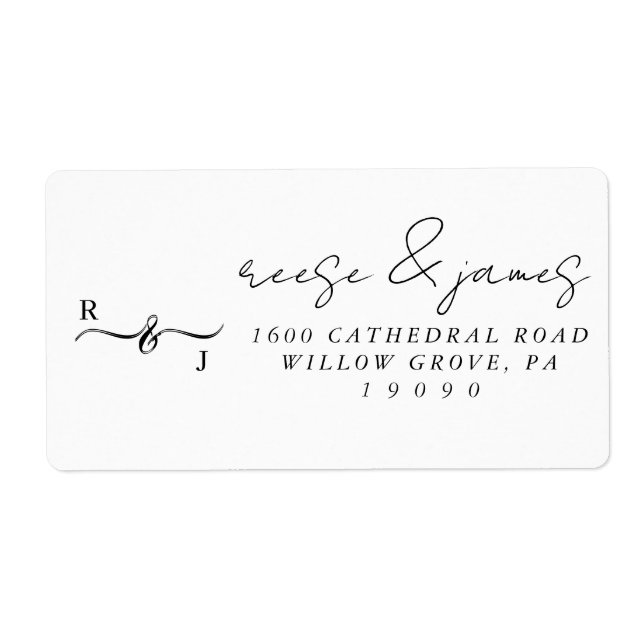 Return address label-Title stickers. (Front)