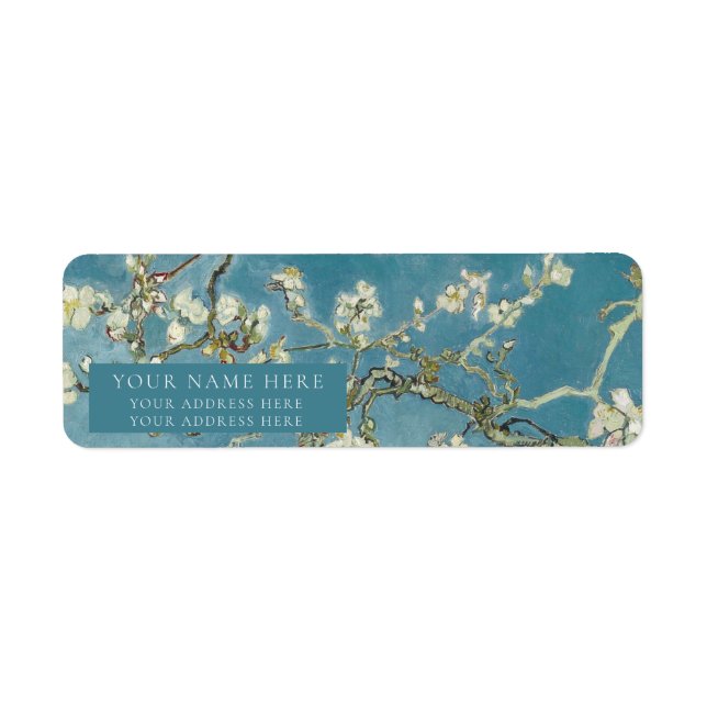 RETURN ADDRESS LABEL : Van Gogh : ALMOND BLOSSOM (Front)
