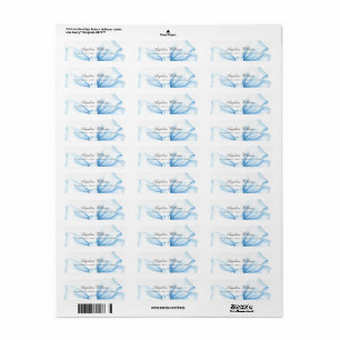 Return Address Label Watercolor Baby Shower.