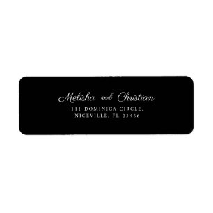 Return Address Label Wedding.