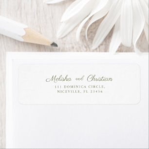 Return Address Label Wedding.